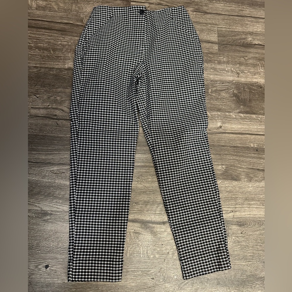 Worthington Black and White Plaid Pants